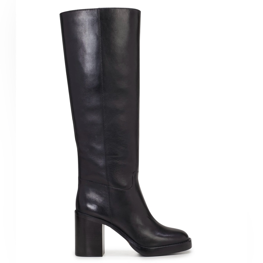 Vince camuto Gibi black leather boot size 8